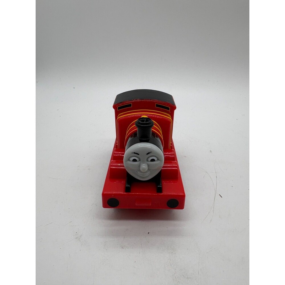 Thomas & Friends James #5 Red Black Pull Back & Go Train 2009 Mattel 3.5"